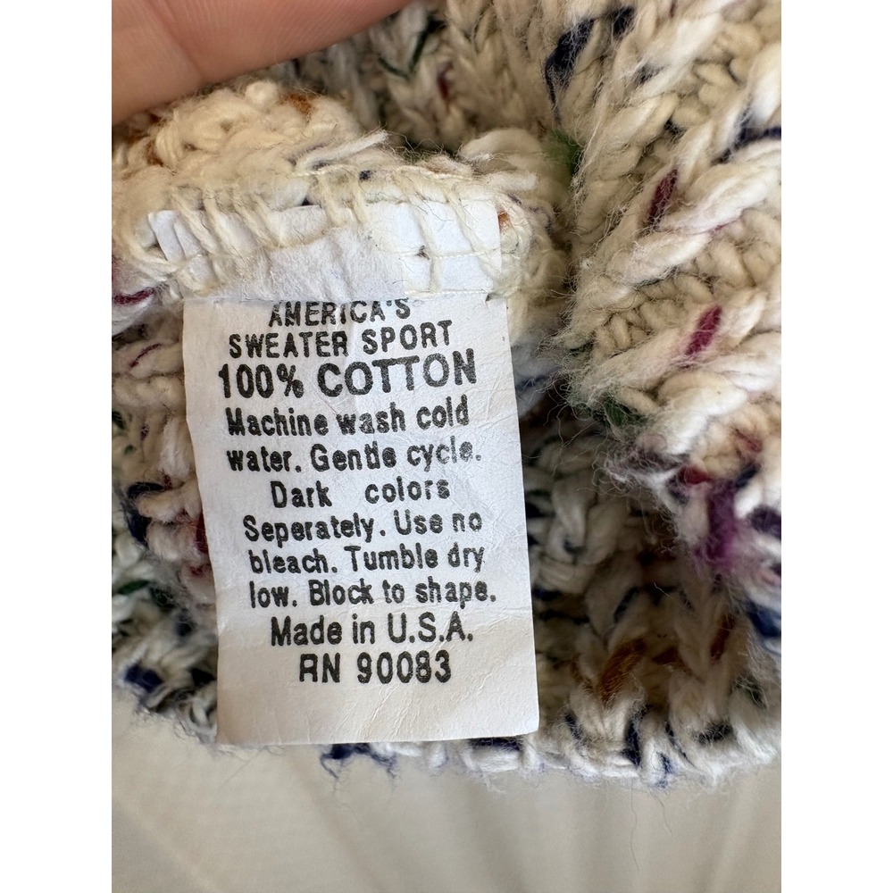 Vintage Made in USA cotton sweater - Picture 7 of 7